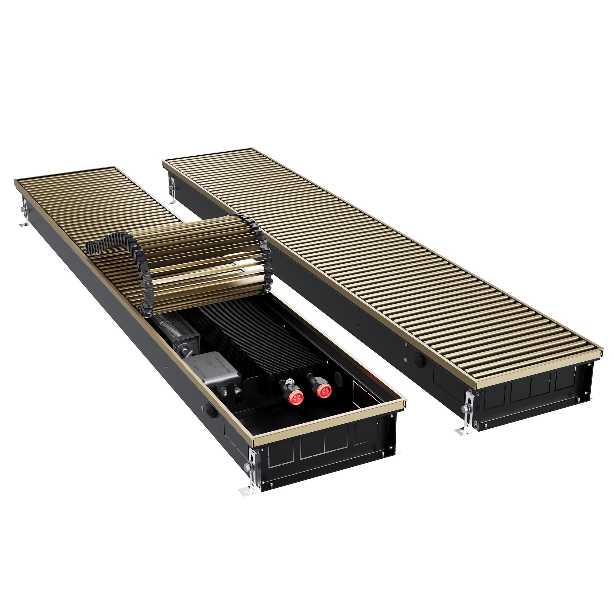 Конвектор внутрипольный Royal Thermo ATRIUM TURBO-90/250/1300-DG-U-AU