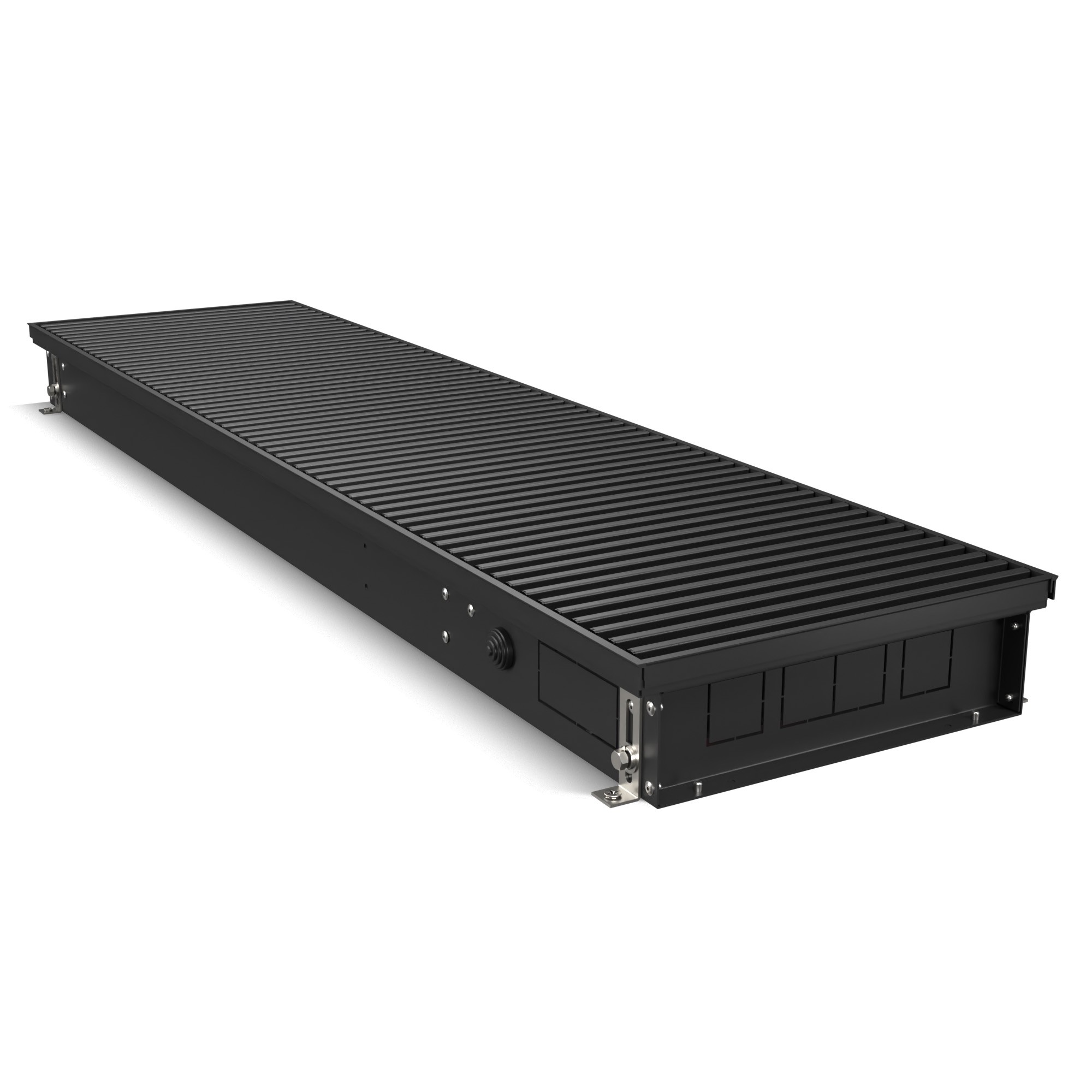 Конвектор внутрипольный Royal Thermo ATRIUM TURBO-90/300/2800-DG-U-BL