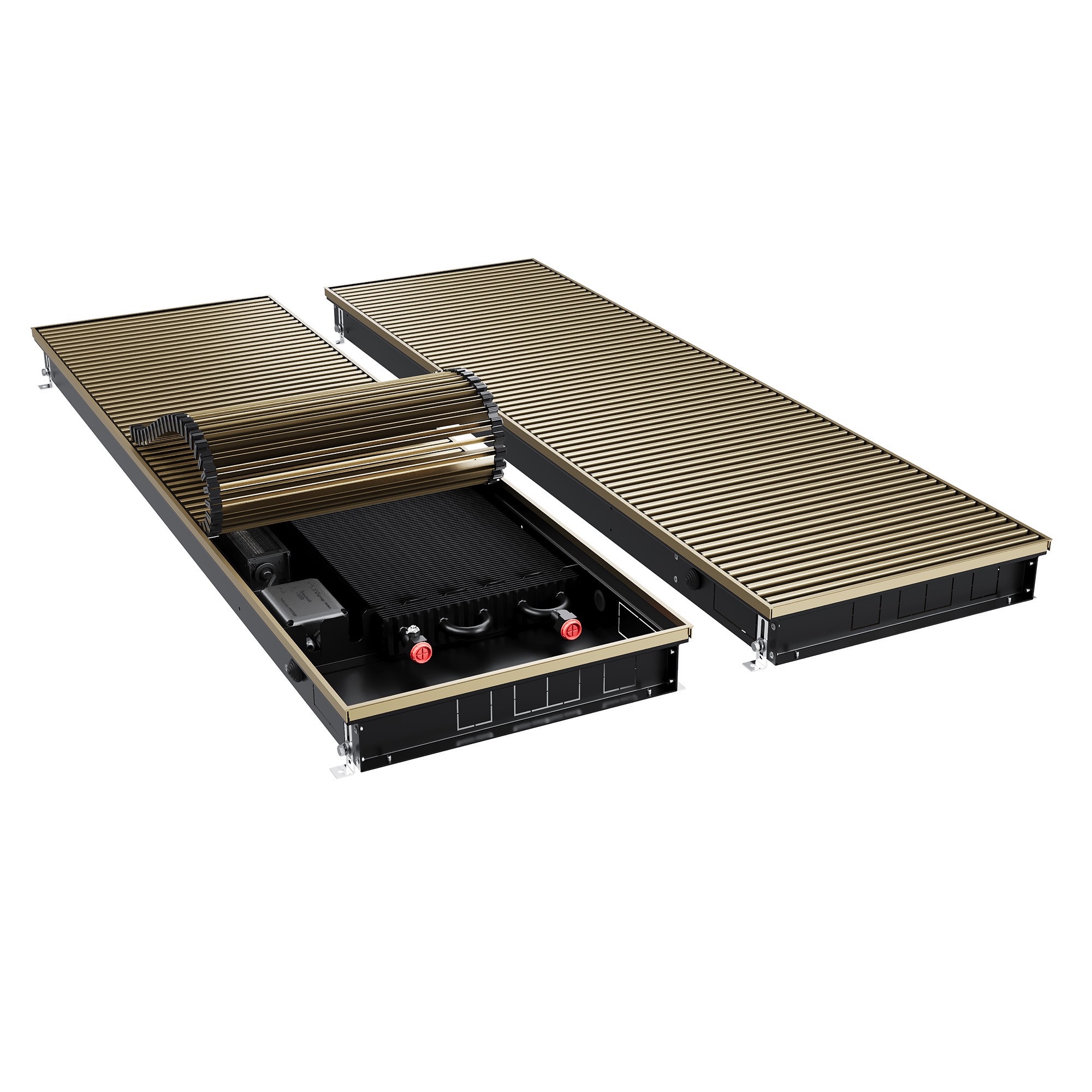 Конвектор внутрипольный Royal Thermo ATRIUM TURBO-80/400/2500-DG-U-AU