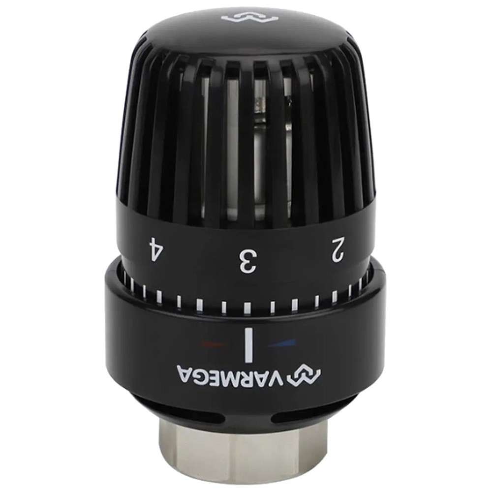 Головка термостатическая VARMEGA M30х1.5 выносной датчик ф14х84 черная VM11712