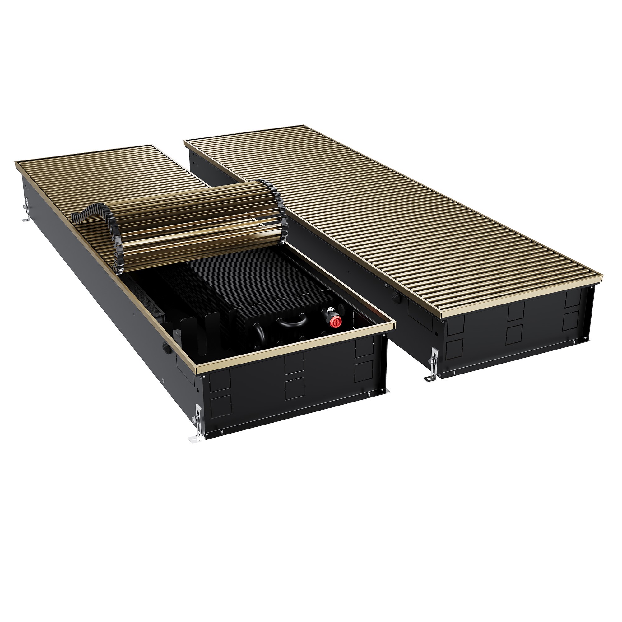 Конвектор внутрипольный Royal Thermo ATRIUM TURBO-150/400/2900-DG-U-AU
