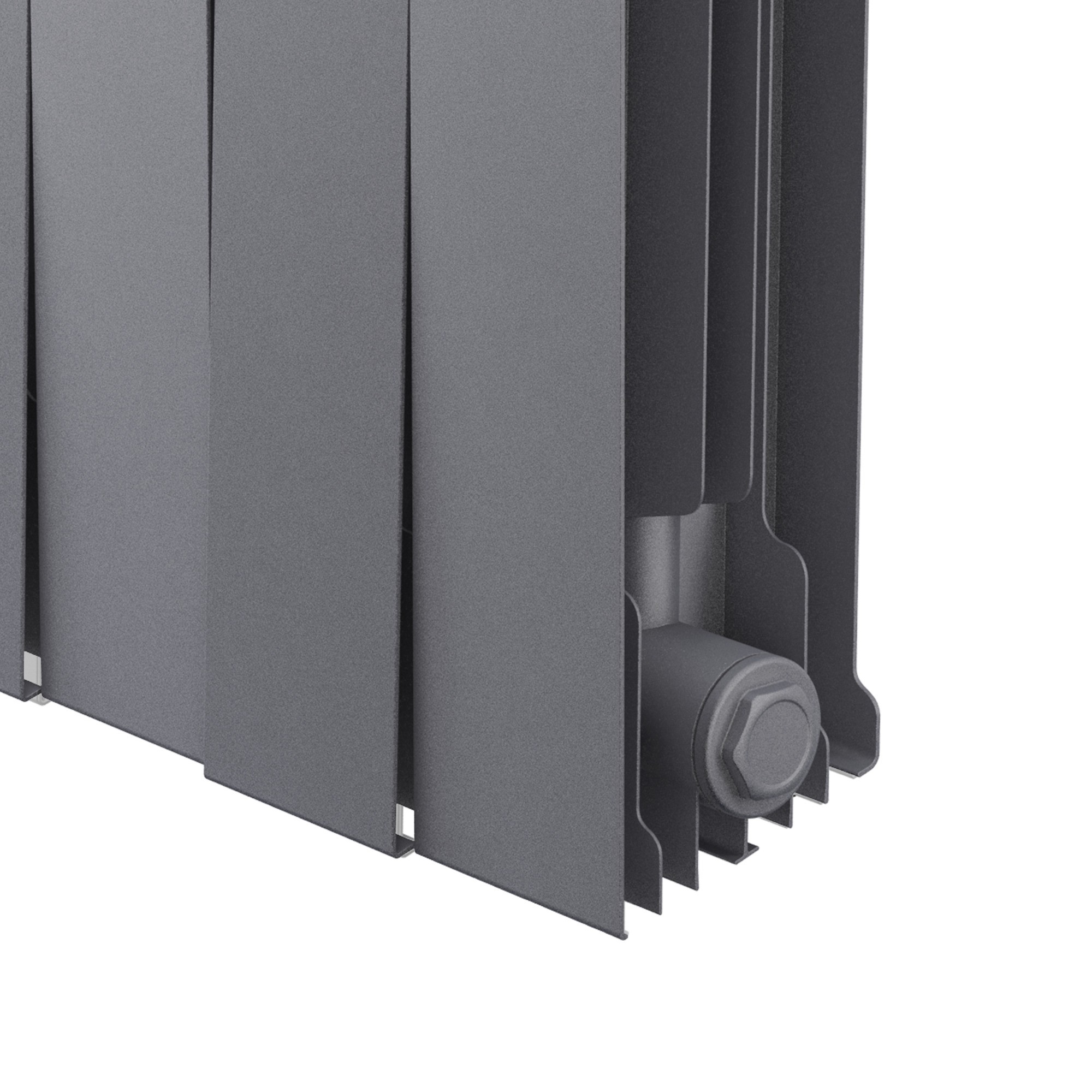 Радиатор биметаллический Royal Thermo PianoForte 200 Серебристый - 20 секц.
