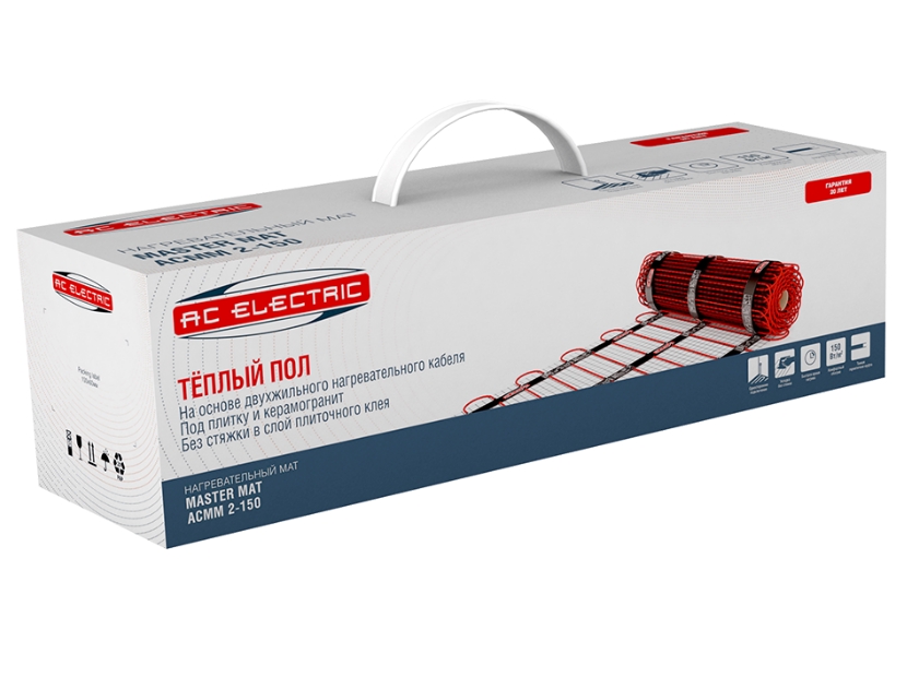 Мат нагревательный AC ELECTRIC ACMM 2-150-0.5 (комплект теплого пола)