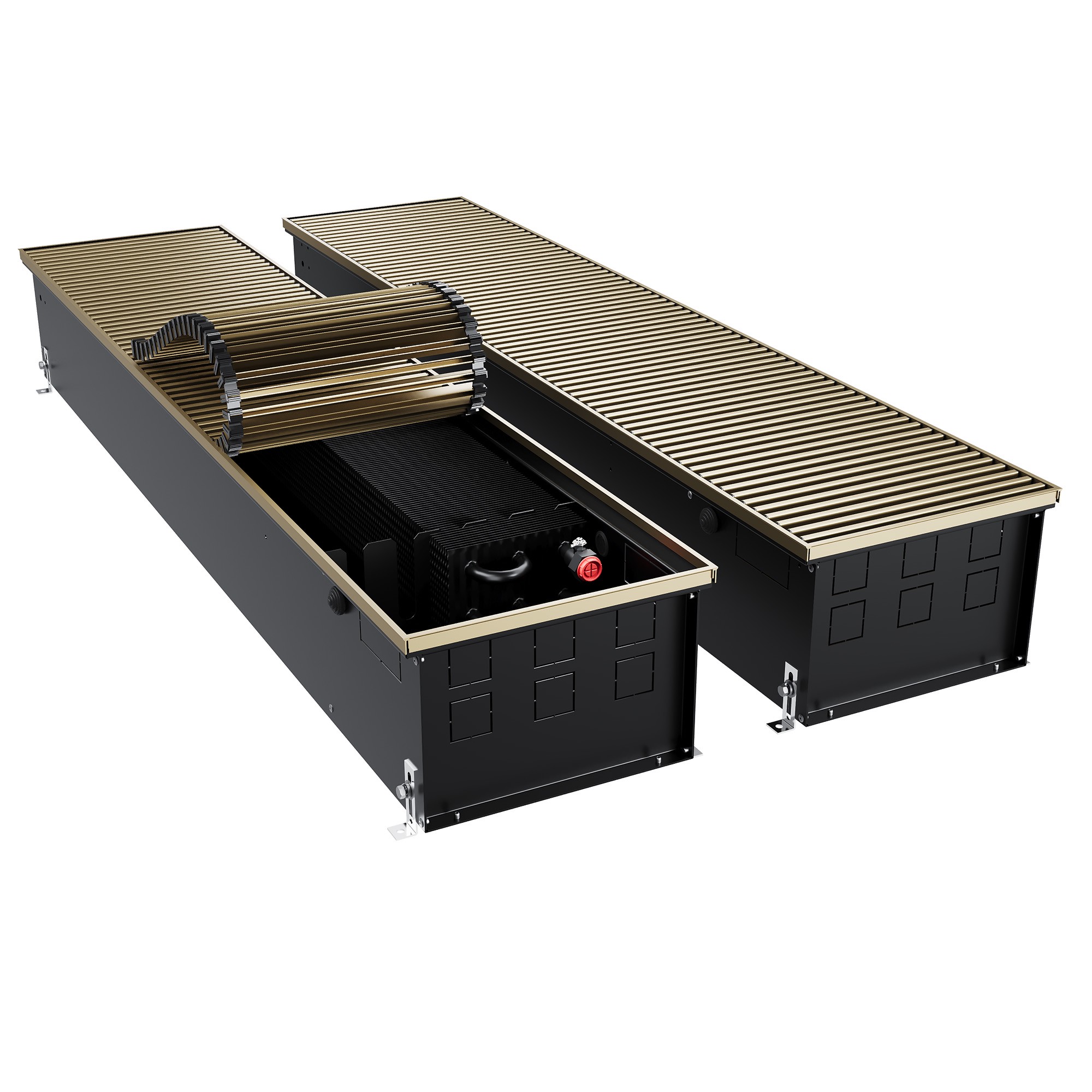 Конвектор внутрипольный Royal Thermo ATRIUM TURBO-190/300/1900-DG-U-AU