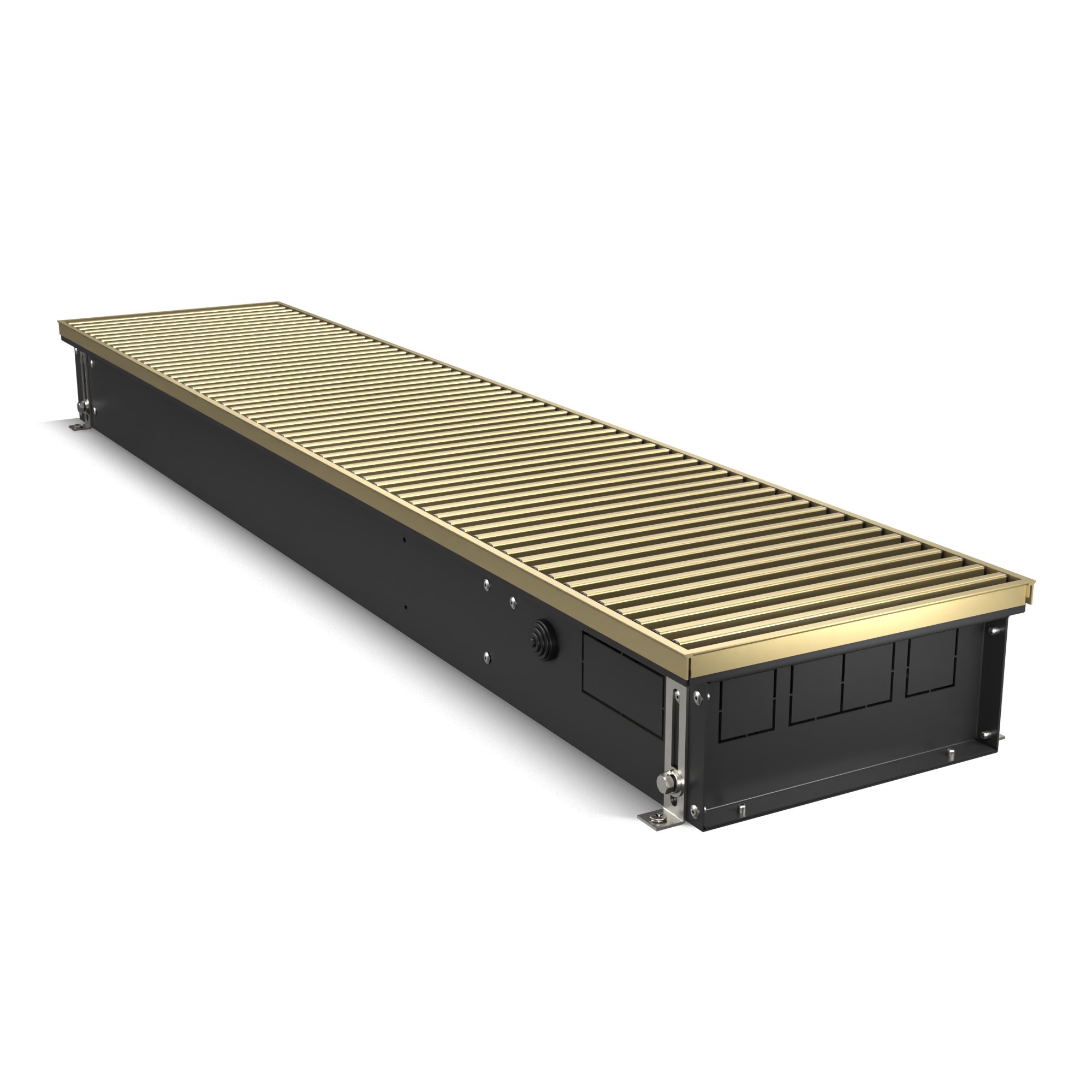 Конвектор внутрипольный Royal Thermo ATRIUM TURBO-110/250/2200-DG-U-AU