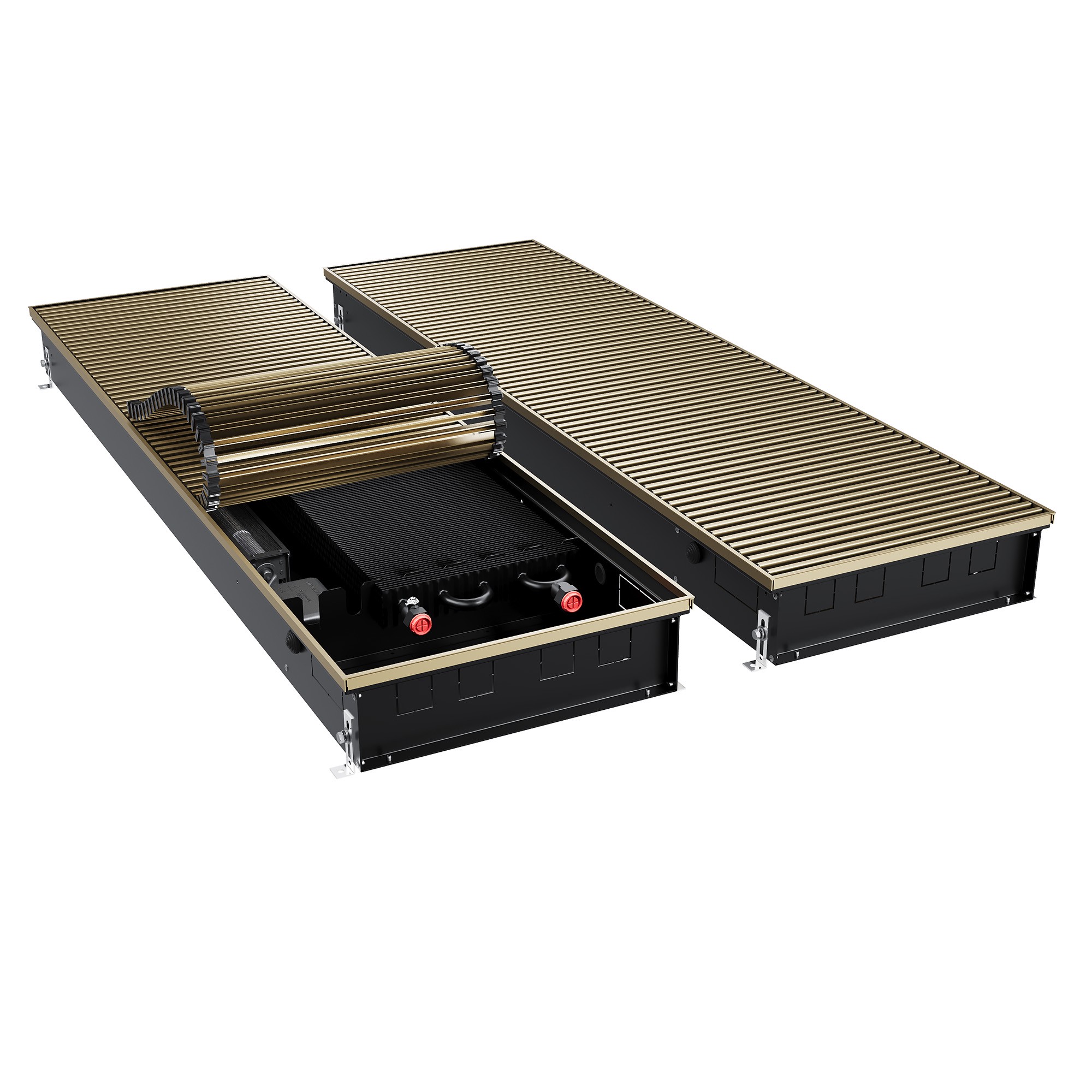 Конвектор внутрипольный Royal Thermo ATRIUM TURBO-110/400/1000-DG-U-AU