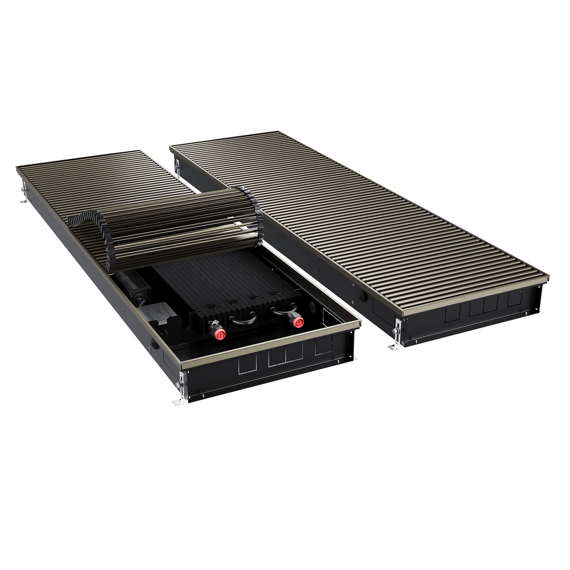 Конвектор внутрипольный Royal Thermo ATRIUM TURBO-90/400/1600-DG-U-DB