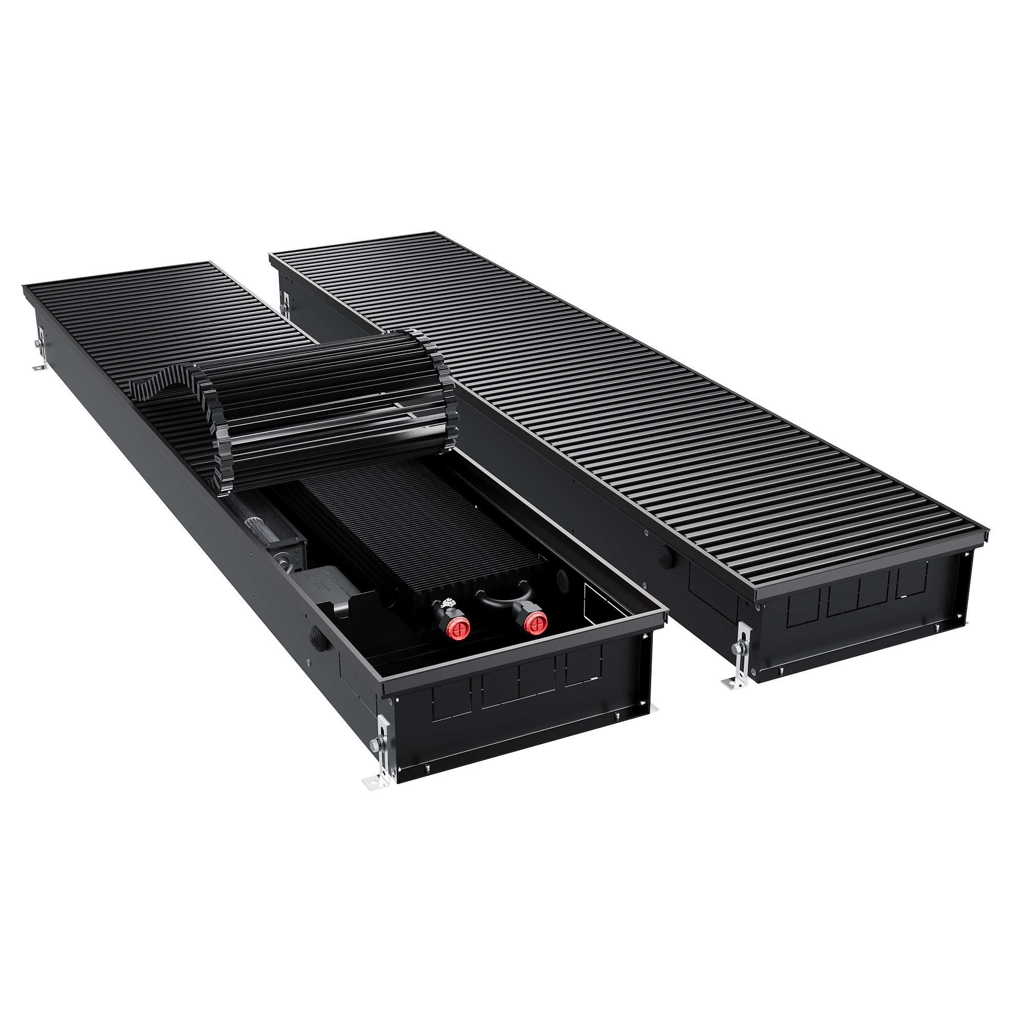 Конвектор внутрипольный Royal Thermo ATRIUM TURBO-110/300/2300-DG-U-BL