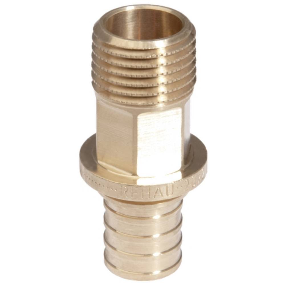 Переходник REHAU НР 16-1/2" RX+, бронза