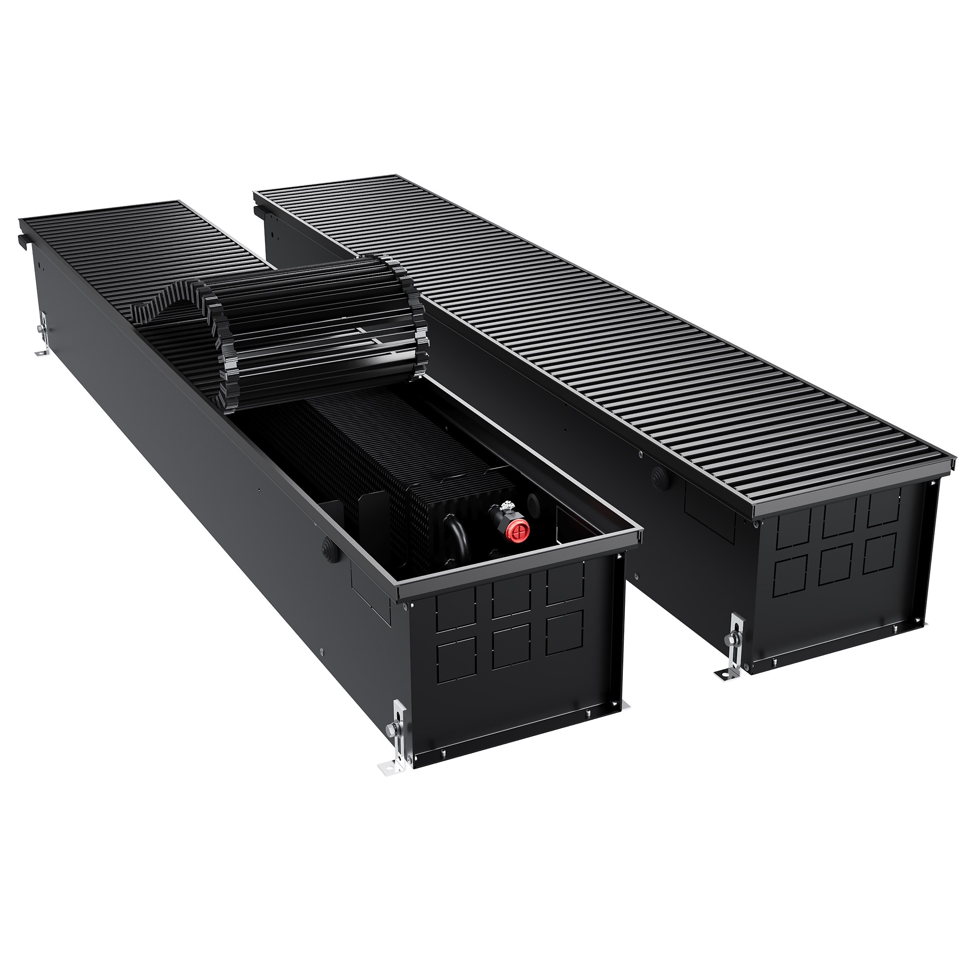Конвектор внутрипольный Royal Thermo ATRIUM TURBO-190/250/2000-DG-U-BL