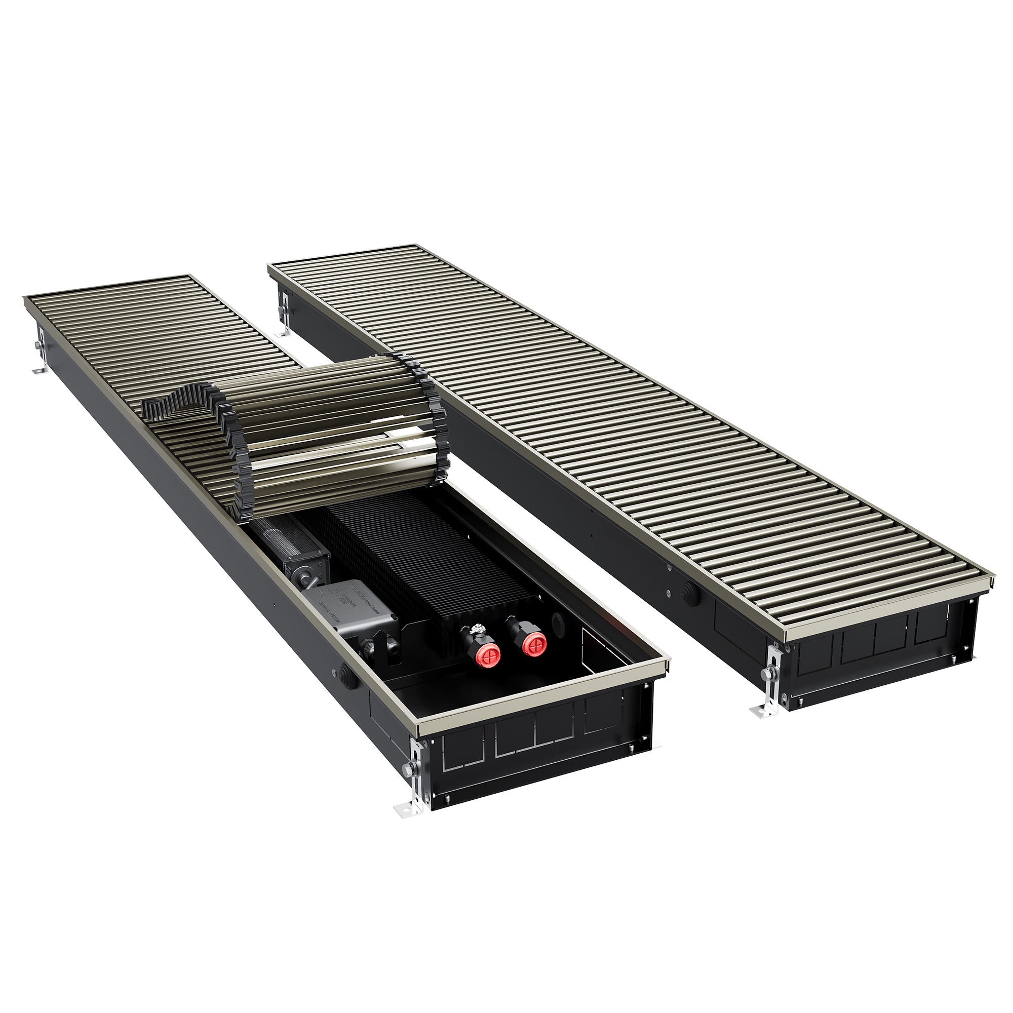 Конвектор внутрипольный Royal Thermo ATRIUM TURBO-90/250/2800-DG-U-LB