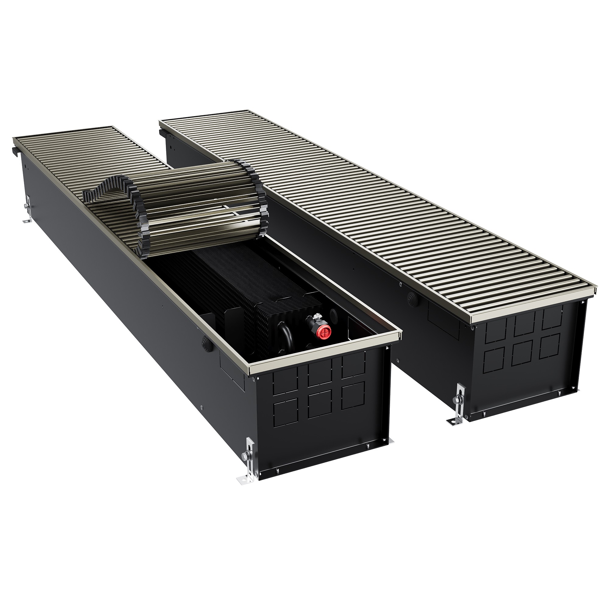 Конвектор внутрипольный Royal Thermo ATRIUM TURBO-190/250/1100-DG-U-LB