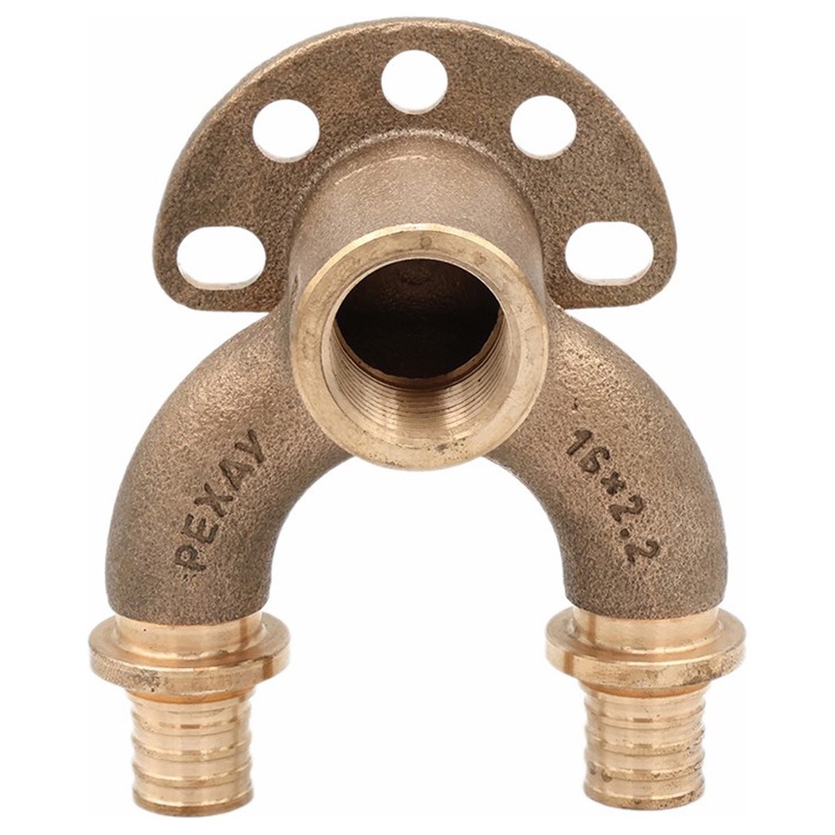 Угольник REHAU настенный ВР 16/16-1/2" RX+ короткий , бронза