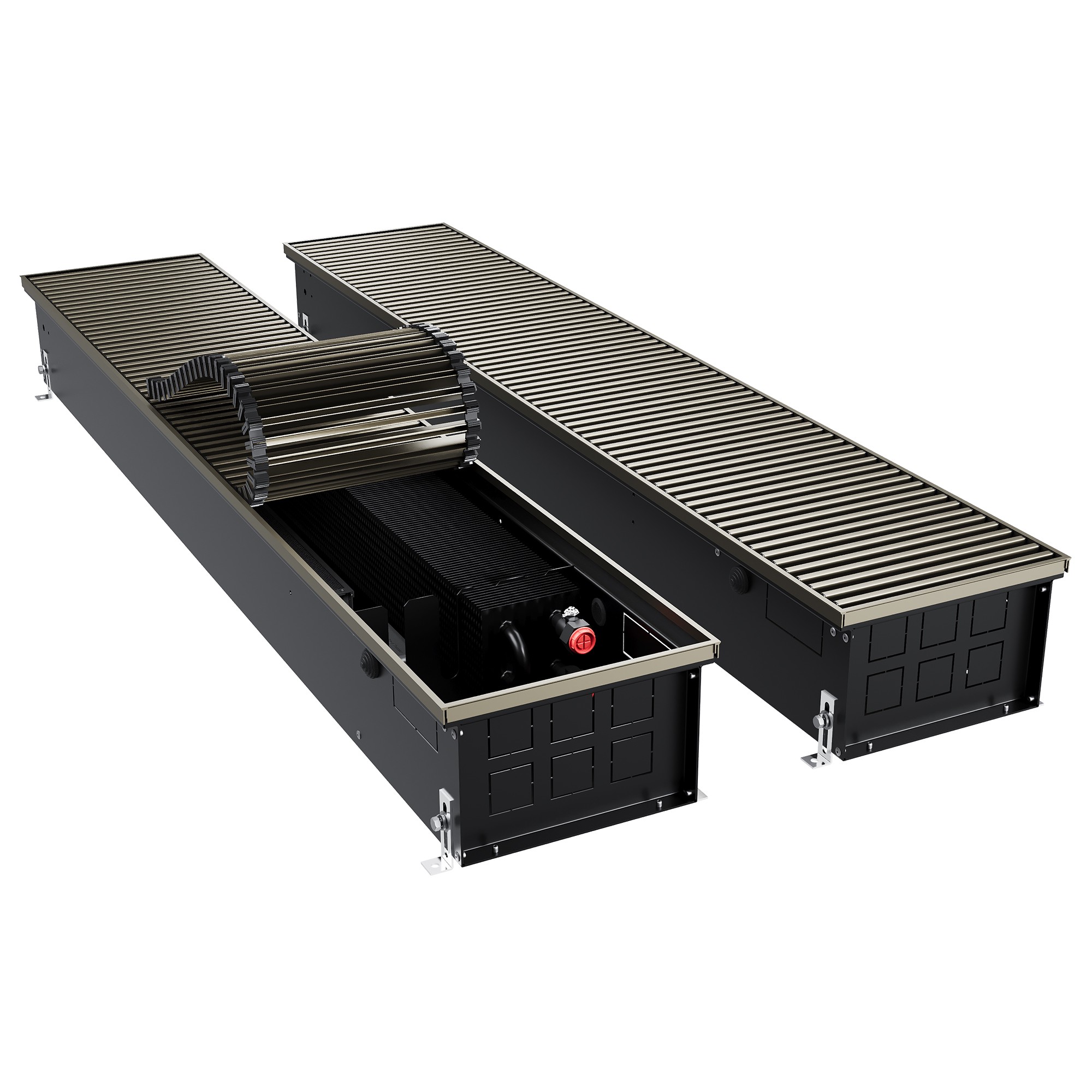 Конвектор внутрипольный Royal Thermo ATRIUM TURBO-150/250/1500-DG-U-DB