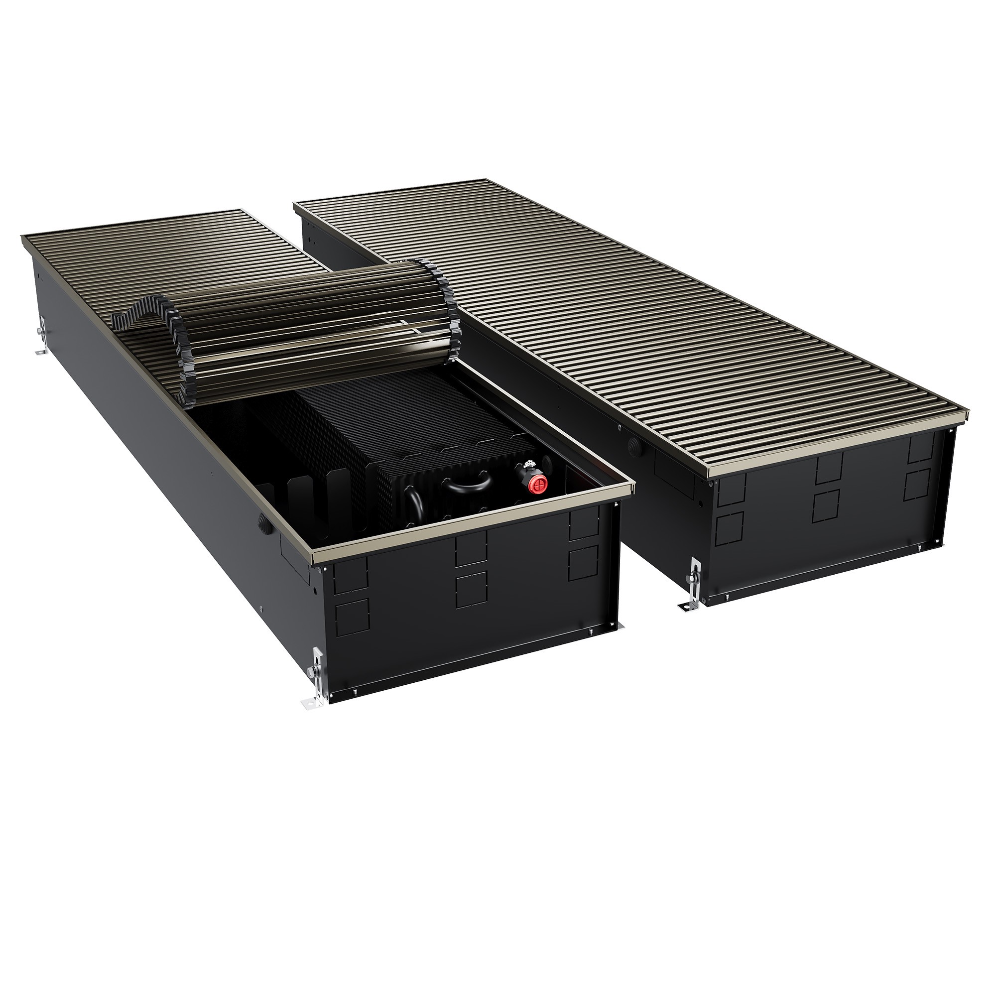 Конвектор внутрипольный Royal Thermo ATRIUM TURBO-190/400/1300-DG-U-DB