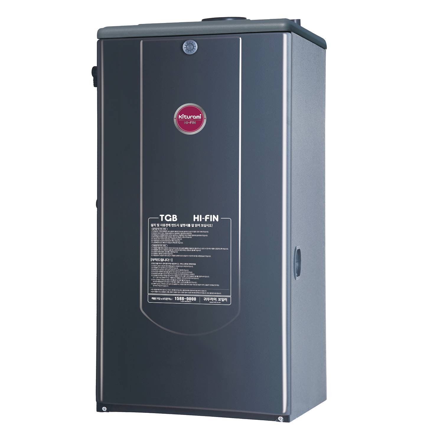 Котел газовый KITURAMI TGB HiFin-17 напольный, 2 конт., закр.кам.сгор. сталь