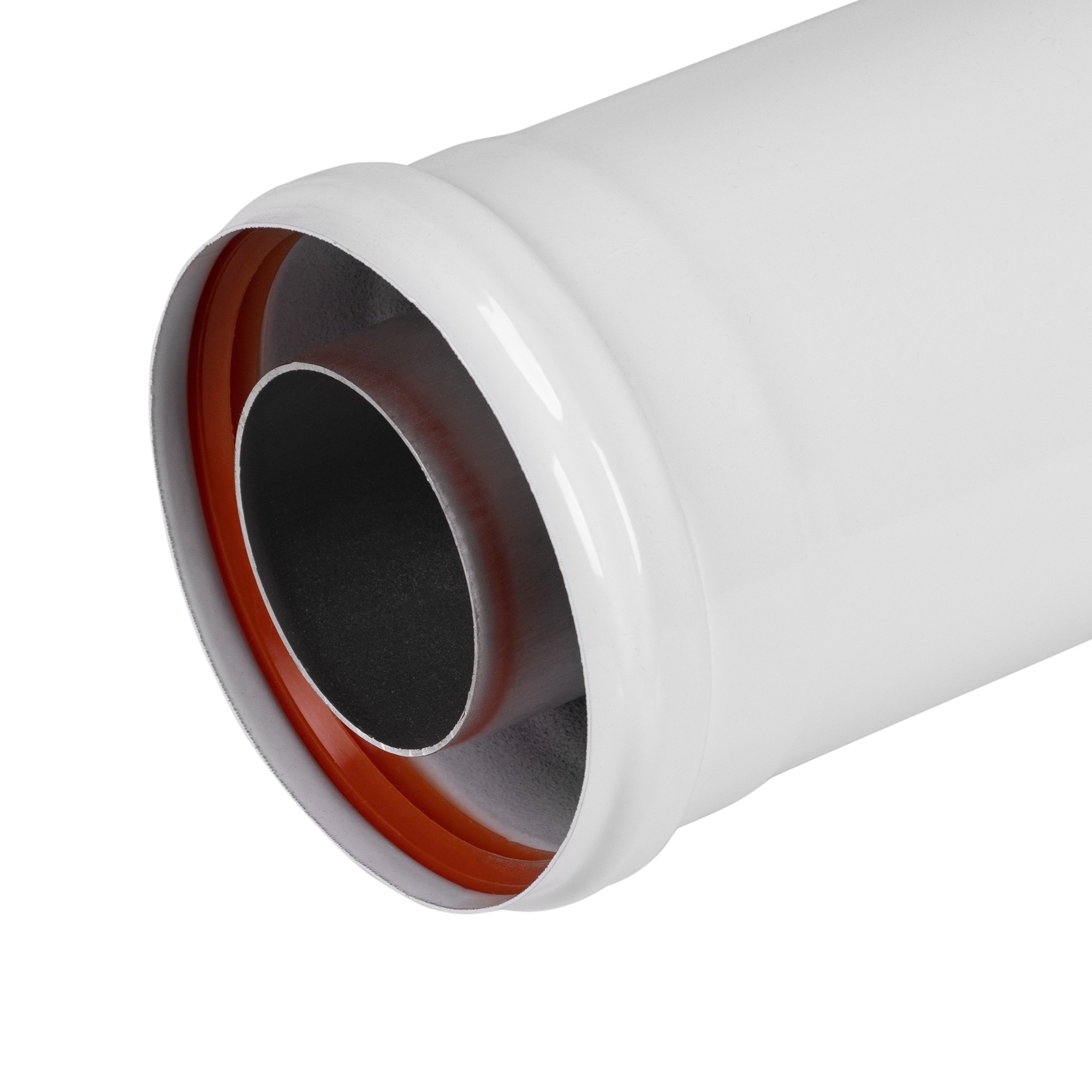 Удлинитель коаксиального дымохода раструбн. Royal Thermo 60/100, 500 мм