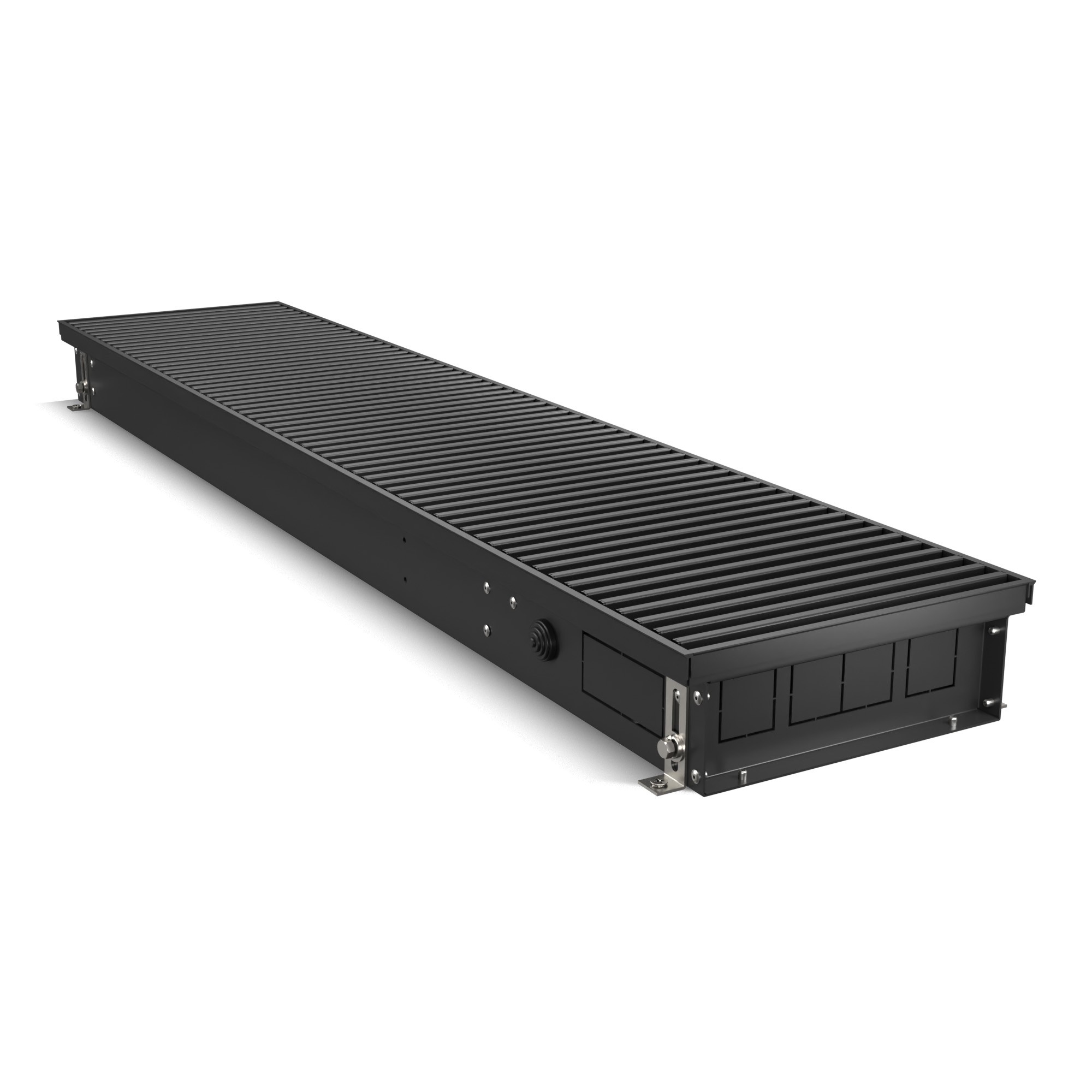 Конвектор внутрипольный Royal Thermo ATRIUM TURBO-90/250/2900-DG-U-BL