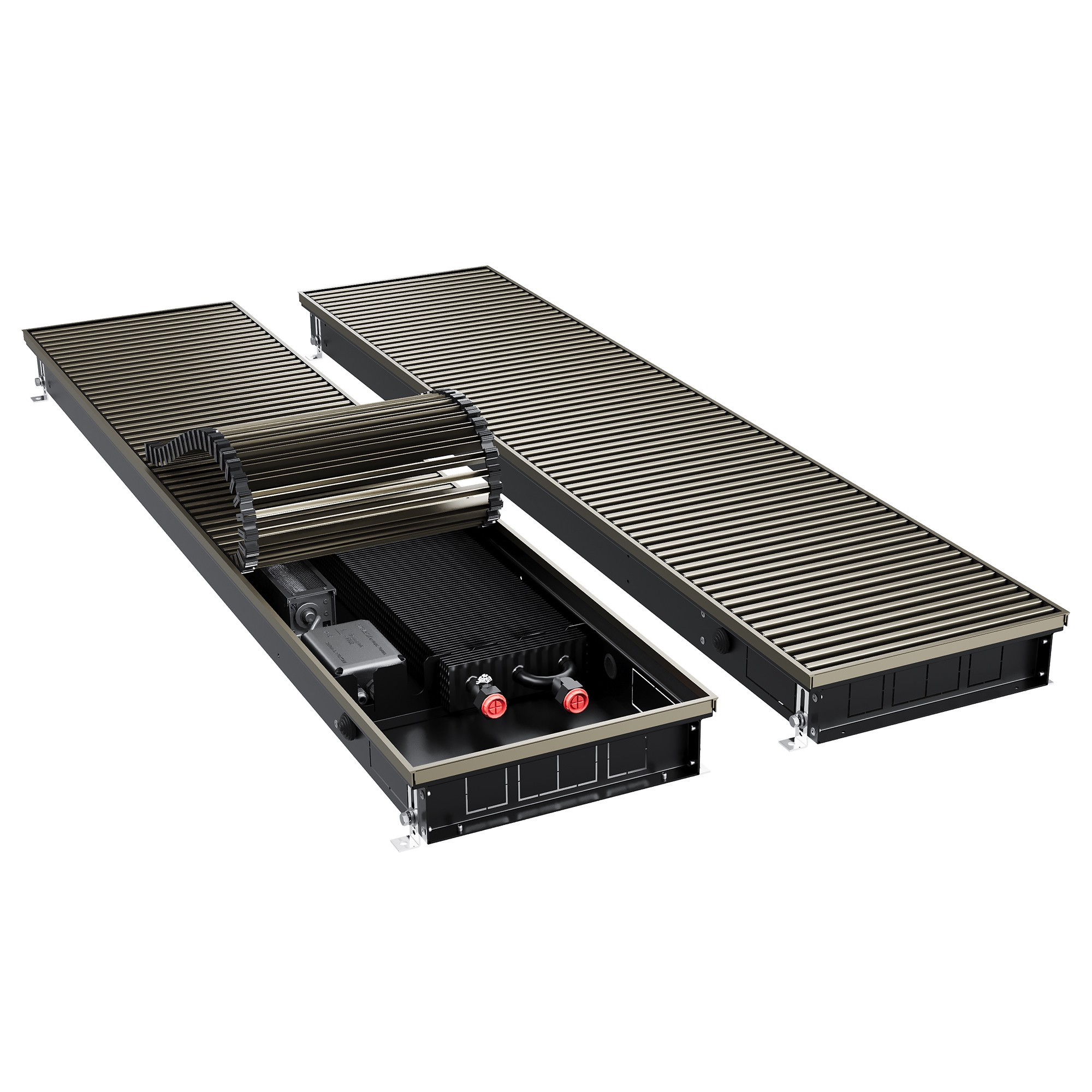 Конвектор внутрипольный Royal Thermo ATRIUM TURBO-80/300/2000-DG-U-DB