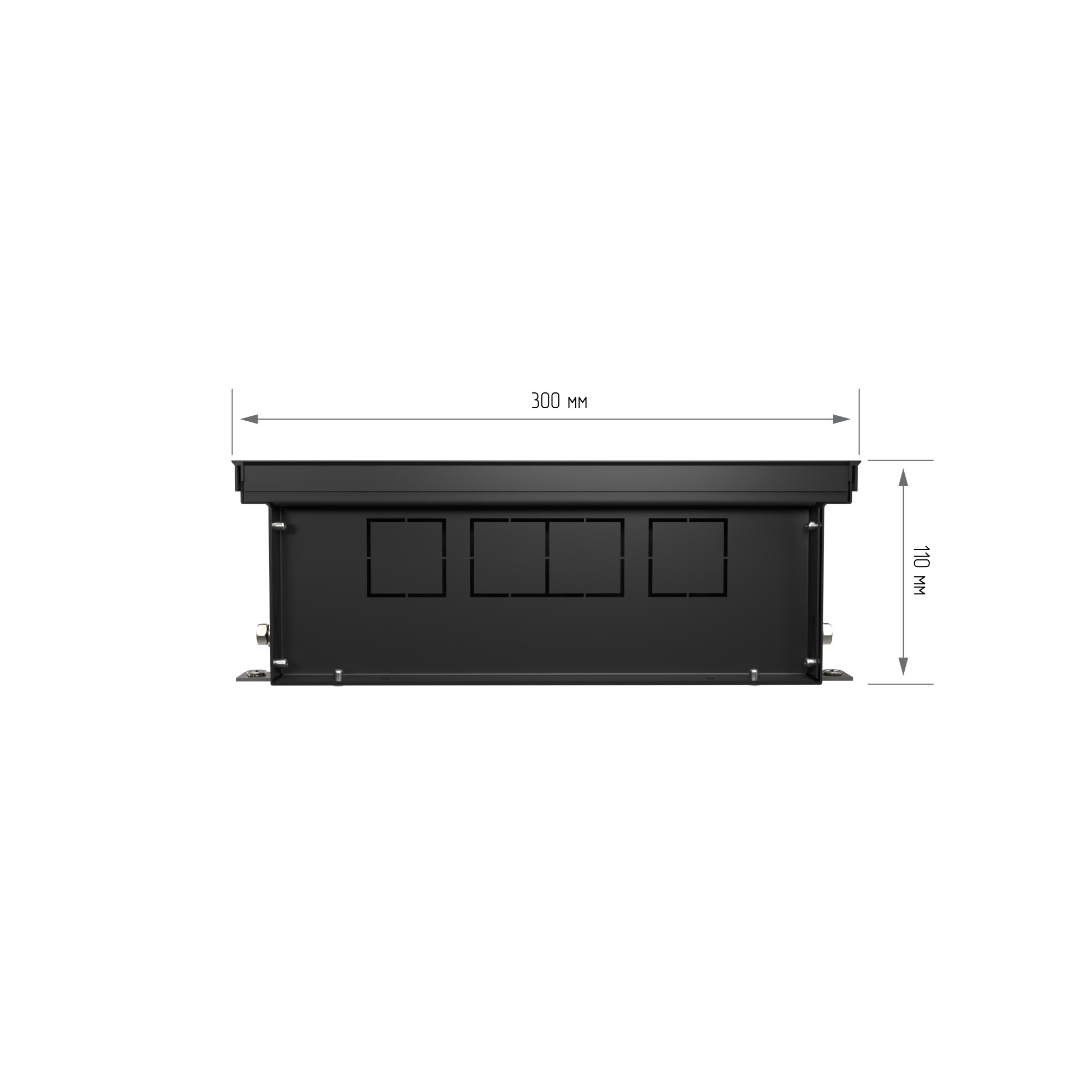 Конвектор внутрипольный Royal Thermo ATRIUM-110/300/1600-DG-U-LB