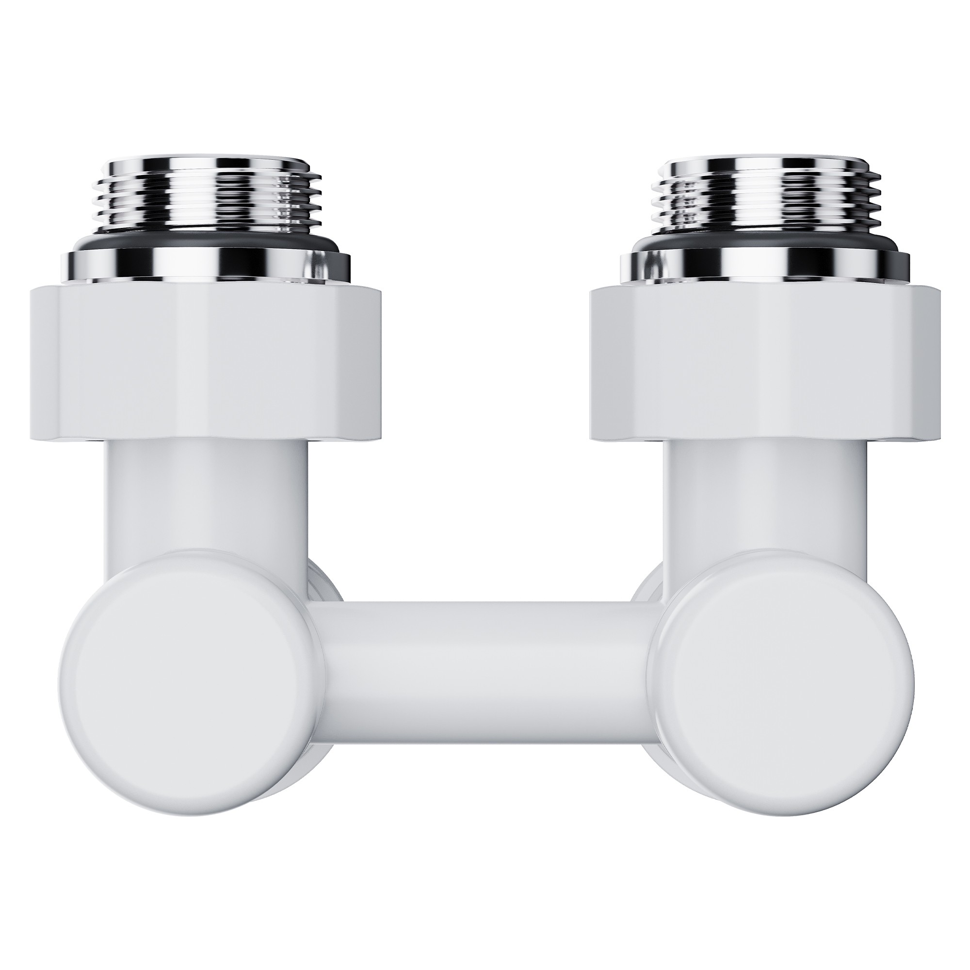 Узел нижнего подключения Royal Thermo Design угловой 1/2"х3/4" EK (белый)