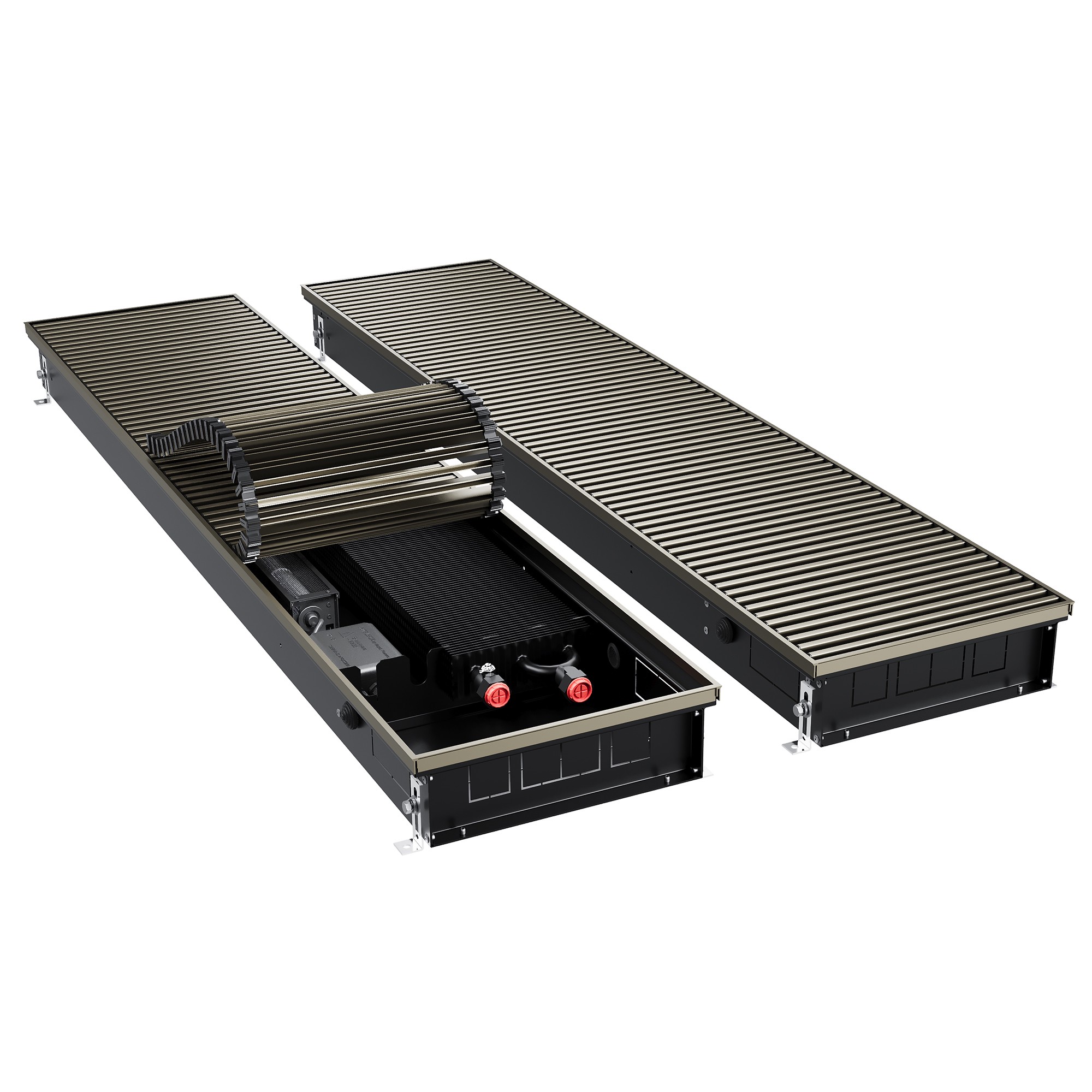 Конвектор внутрипольный Royal Thermo ATRIUM TURBO-90/300/1600-DG-U-DB