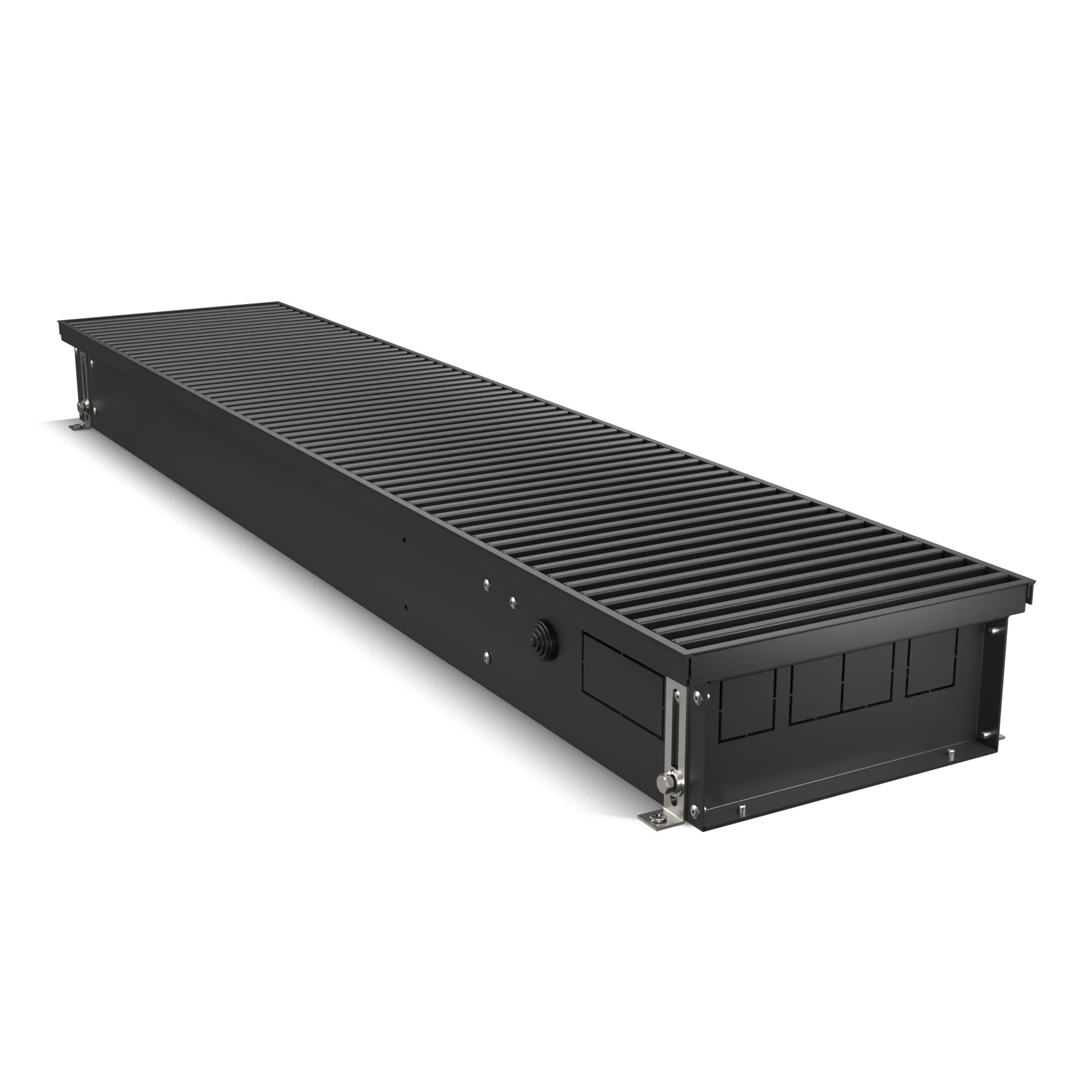 Конвектор внутрипольный Royal Thermo ATRIUM TURBO-110/250/2200-DG-U-BL