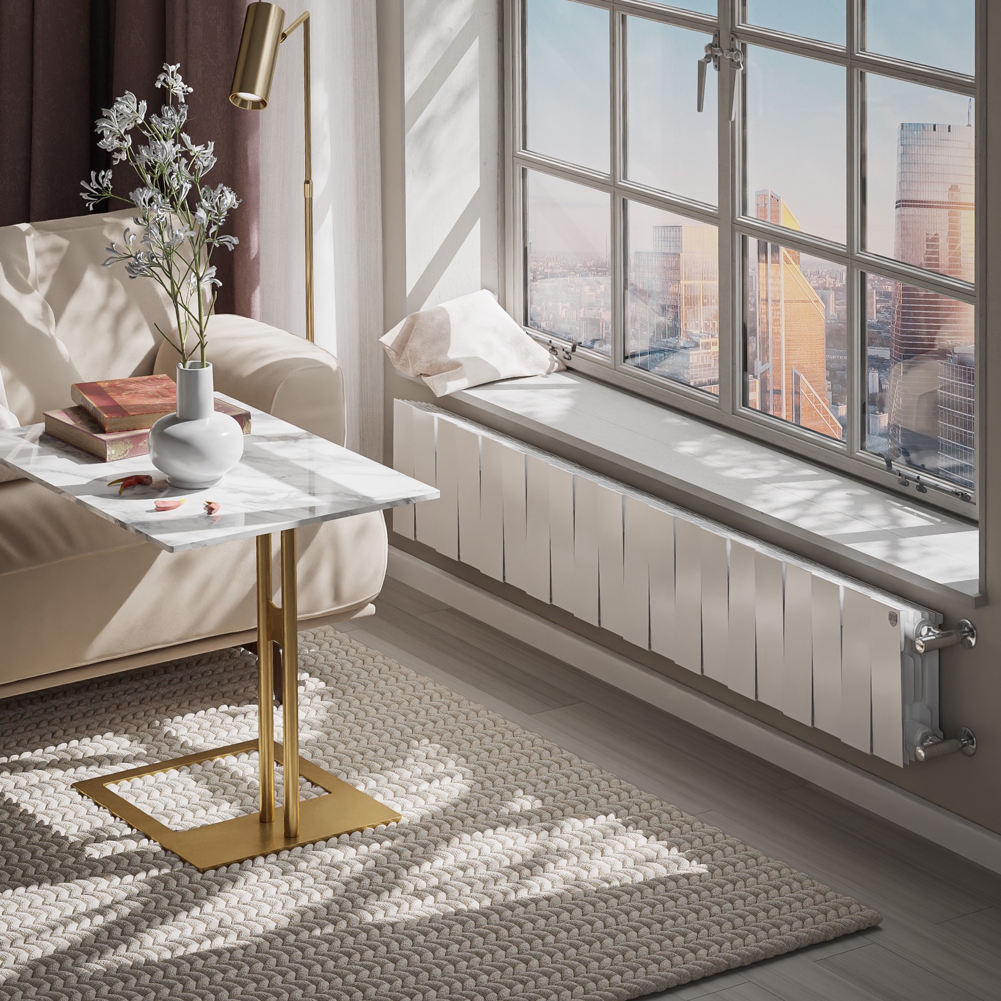 Радиатор биметаллический Royal Thermo PianoForte 200 Белый - 20 секц.