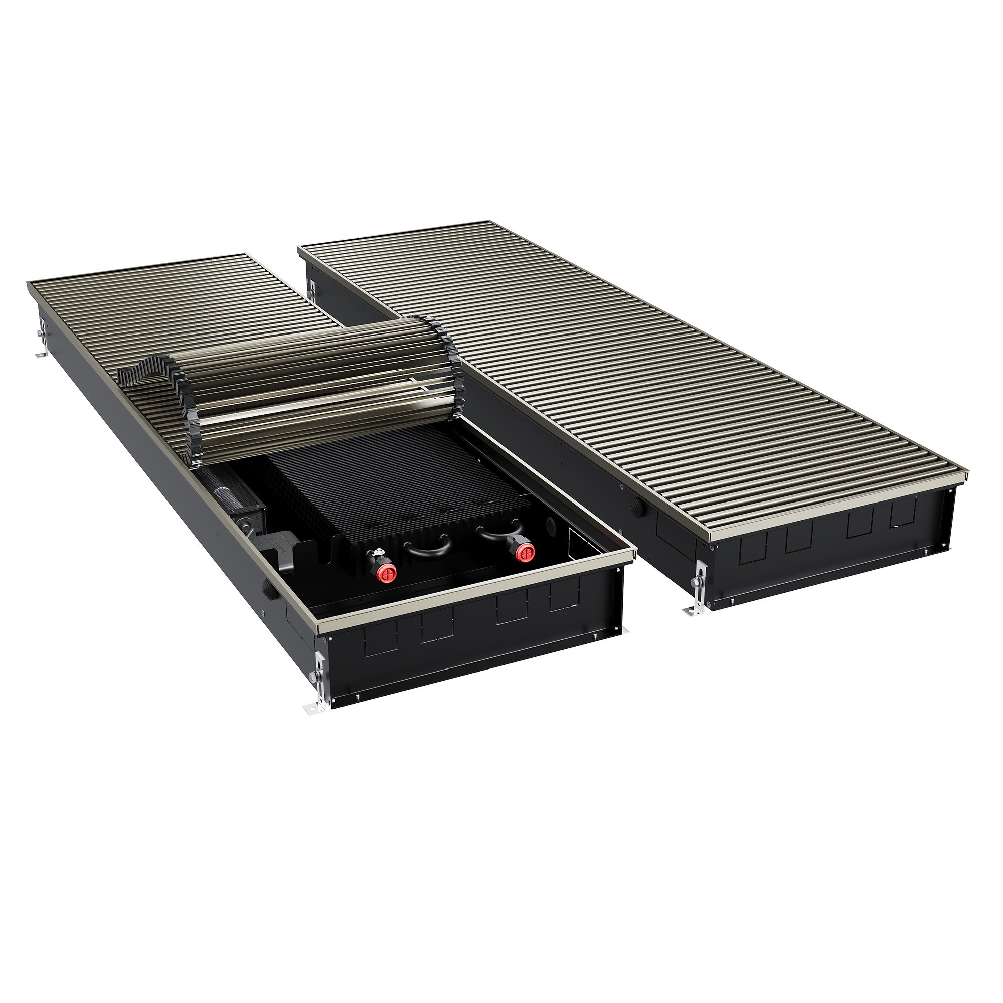 Конвектор внутрипольный Royal Thermo ATRIUM TURBO-110/400/2200-DG-U-LB