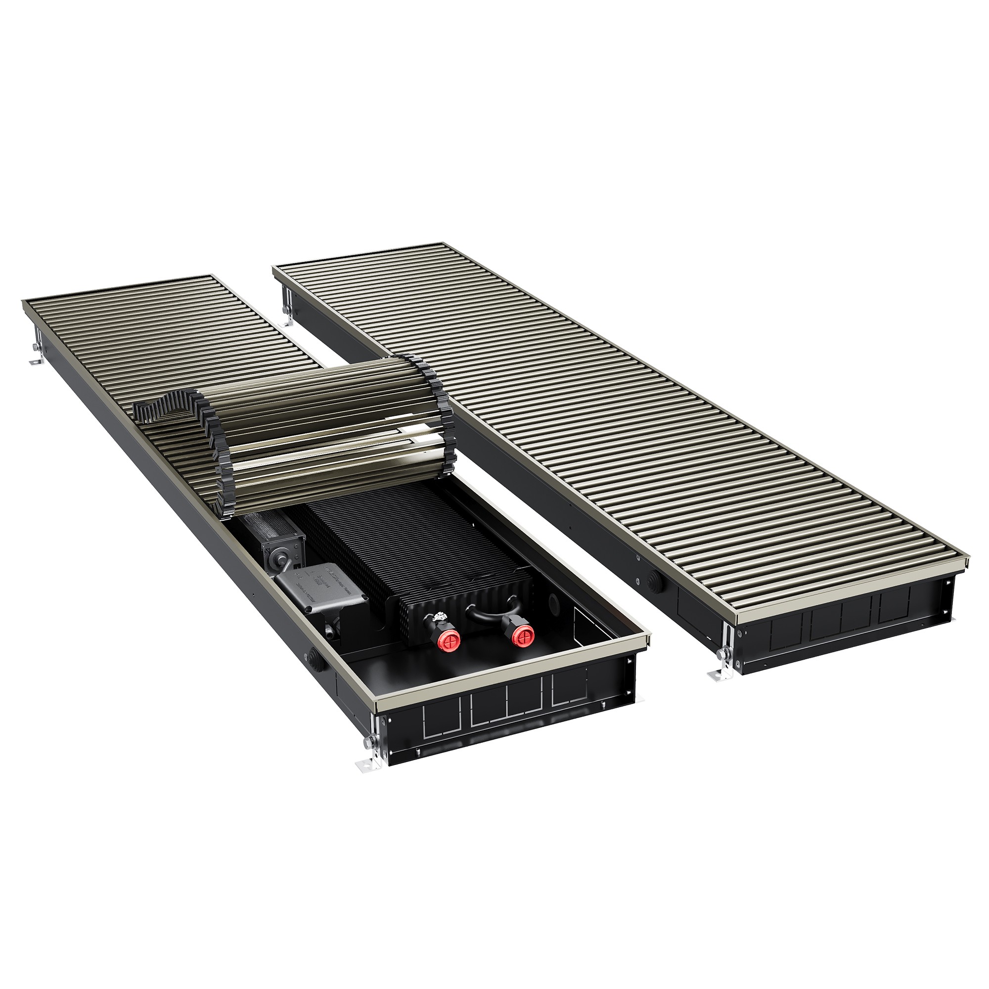 Конвектор внутрипольный Royal Thermo ATRIUM TURBO-80/300/2400-DG-U-LB