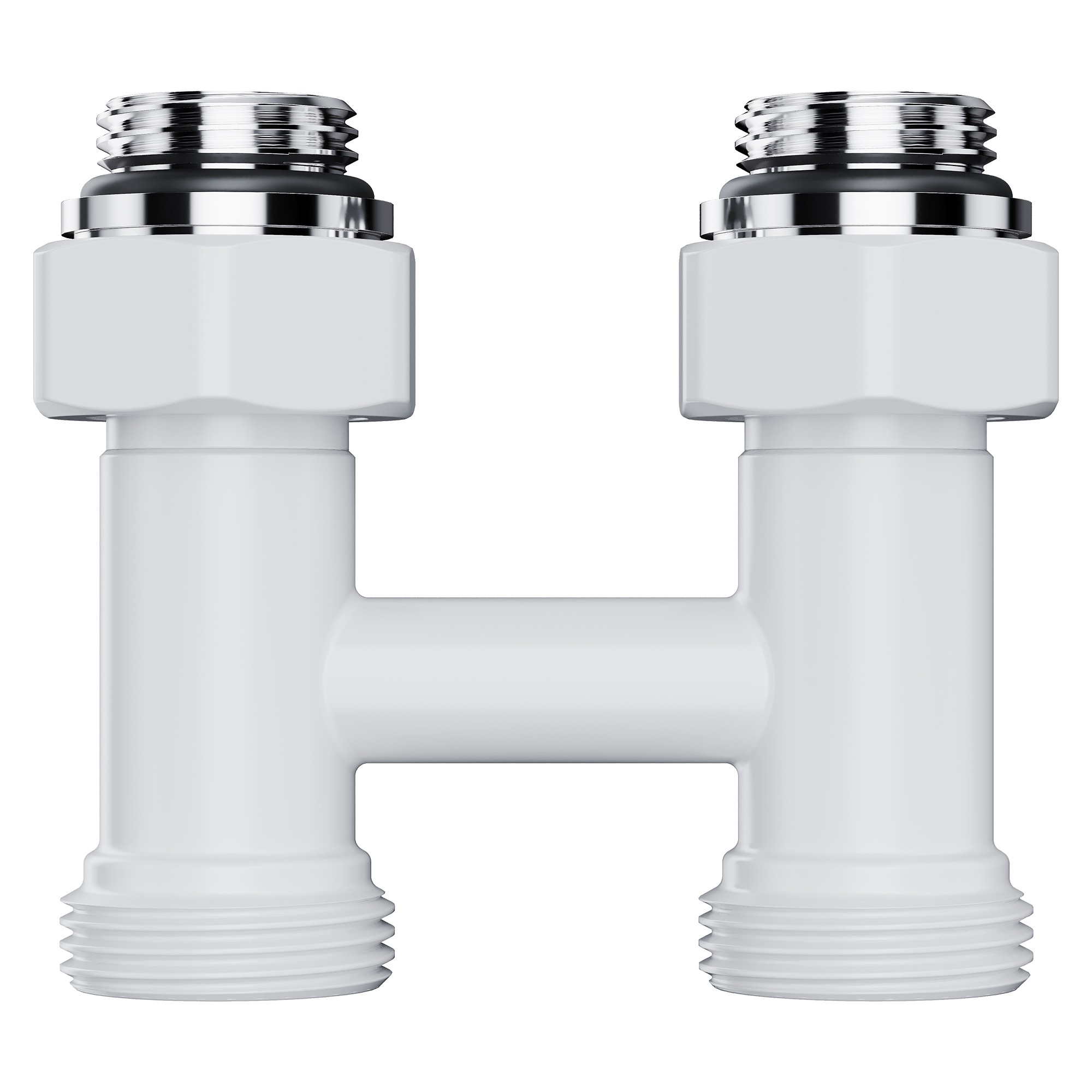 Узел нижнего подключения Royal Thermo Design прямой 1/2"х3/4" EK (белый)