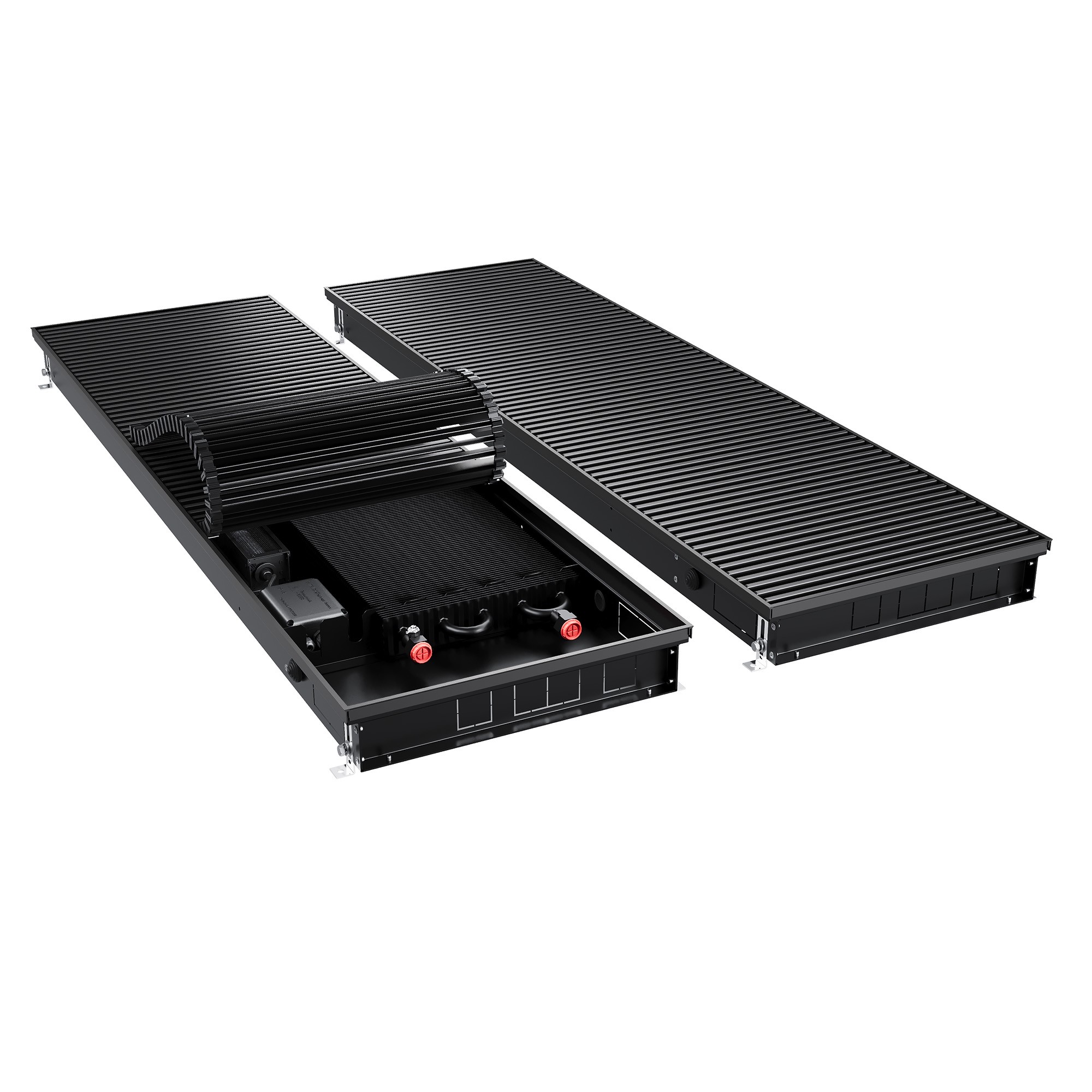 Конвектор внутрипольный Royal Thermo ATRIUM TURBO-80/400/1300-DG-U-BL