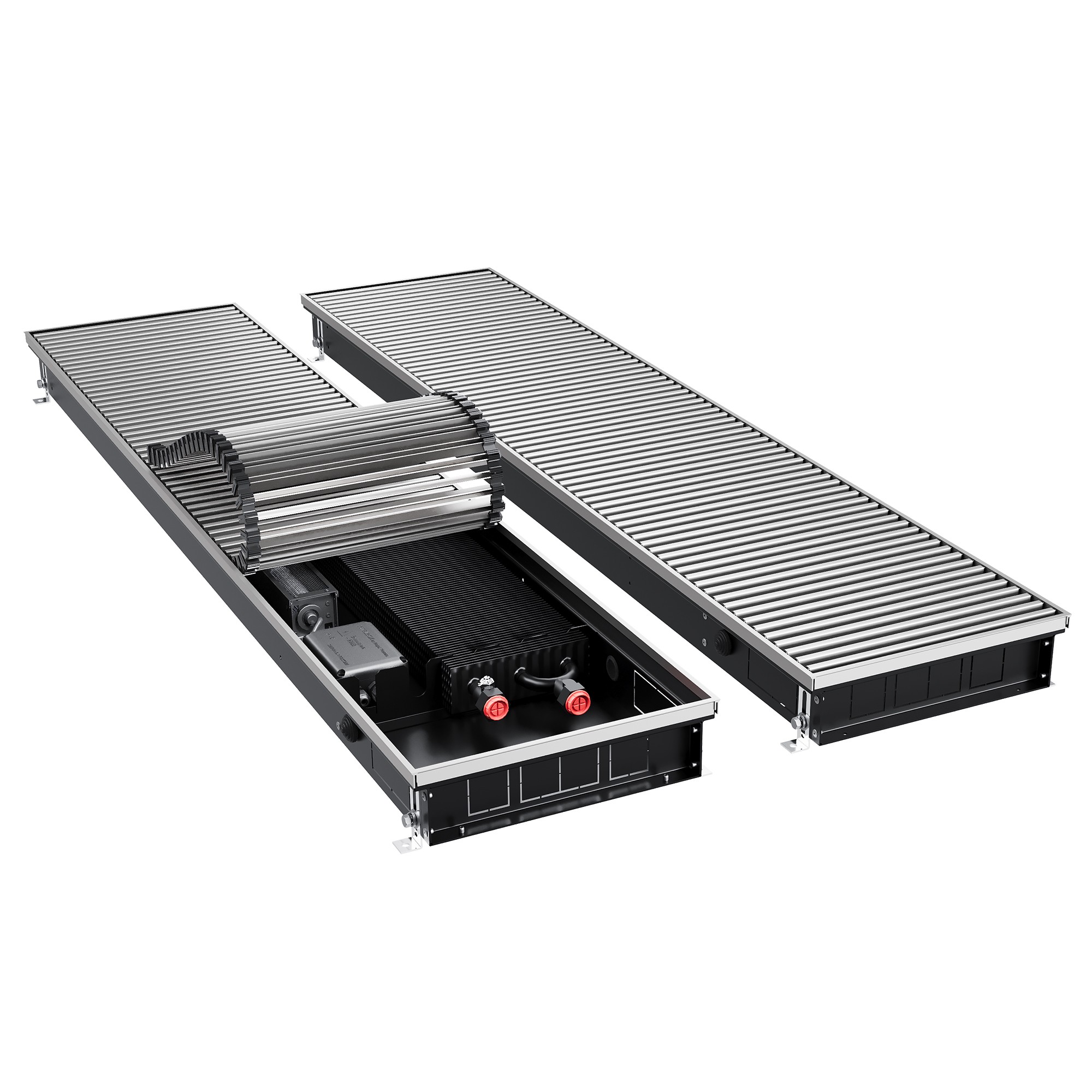 Конвектор внутрипольный Royal Thermo ATRIUM TURBO-80/300/2200-DG-U-NA