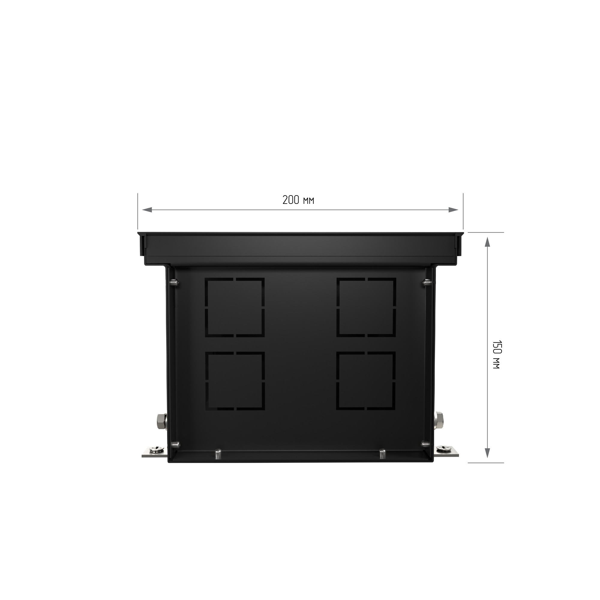 Конвектор внутрипольный Royal Thermo ATRIUM-150/200/1600-DG-U-BL
