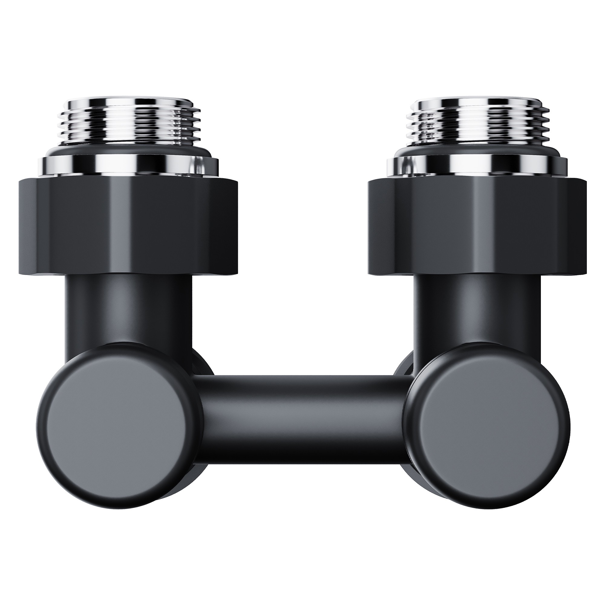 Узел нижнего подключения Royal Thermo Design угловой 1/2"х3/4" EK (черный)