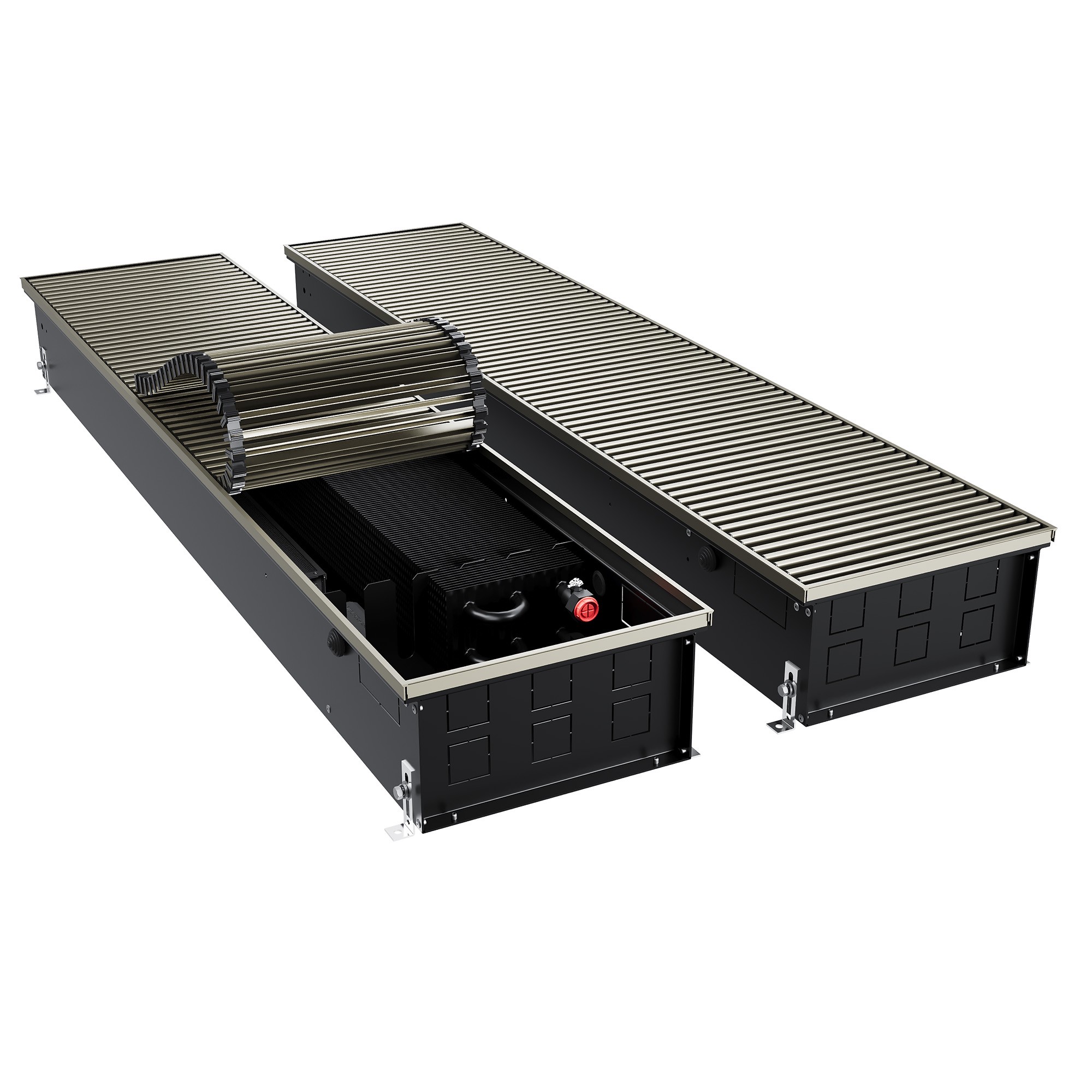 Конвектор внутрипольный Royal Thermo ATRIUM TURBO-150/300/2900-DG-U-LB