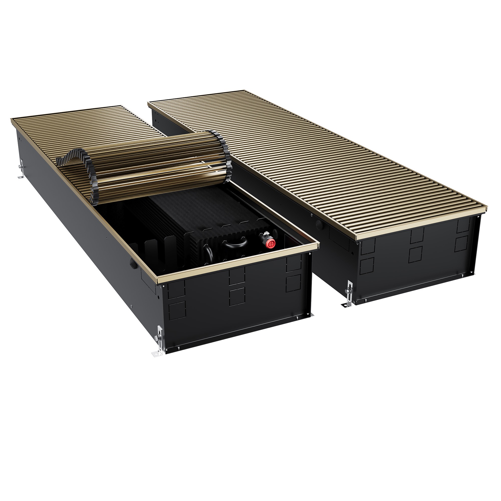 Конвектор внутрипольный Royal Thermo ATRIUM TURBO-190/400/2400-DG-U-AU