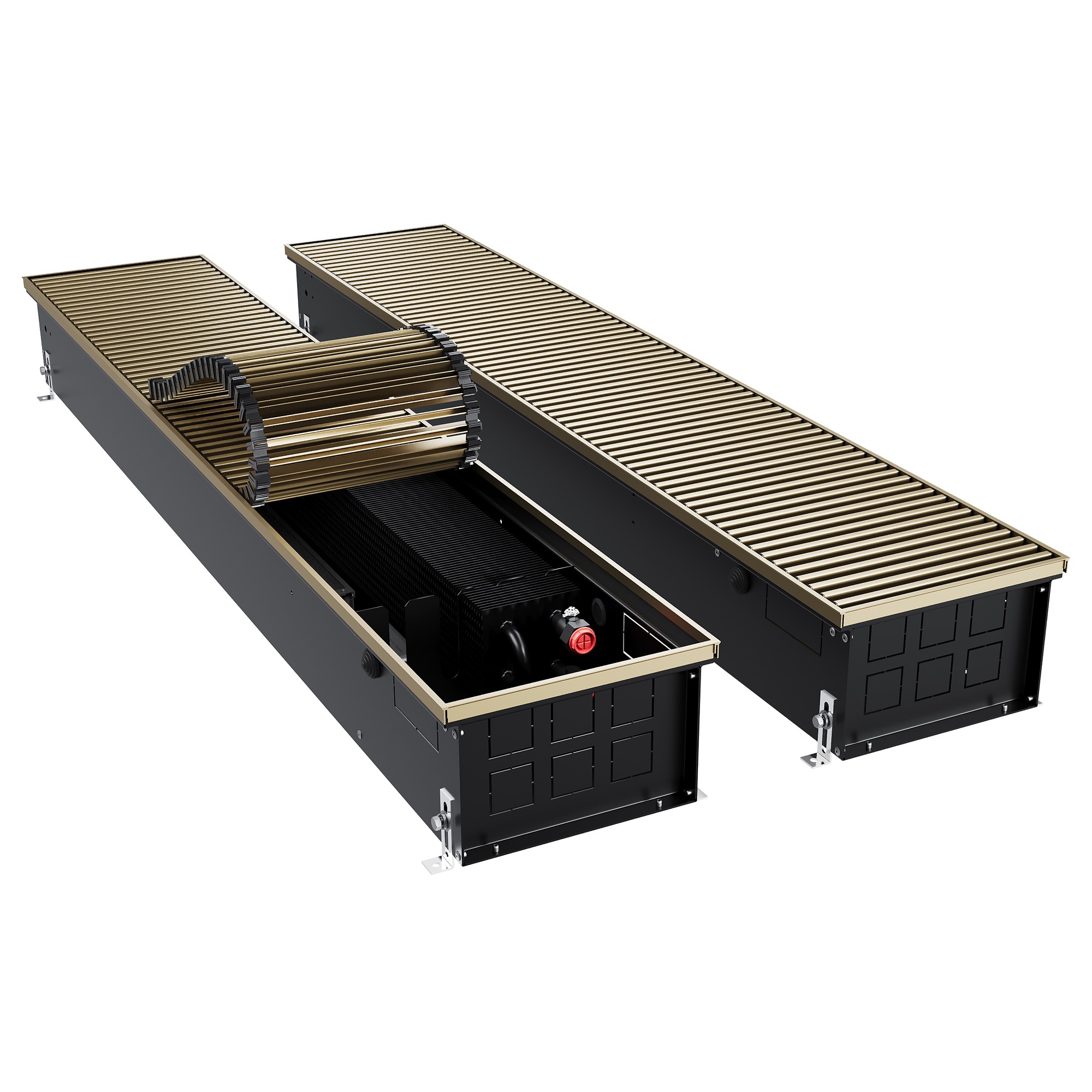Конвектор внутрипольный Royal Thermo ATRIUM TURBO-150/250/2300-DG-U-AU